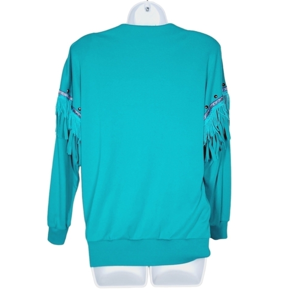 Vintage 80s Donna Turan Western Sweater - Picture 2 of 6